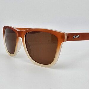 Goodr Three Parts Tee Brown Gradient Frame Polarized Brown Lens Golf Sunglasses